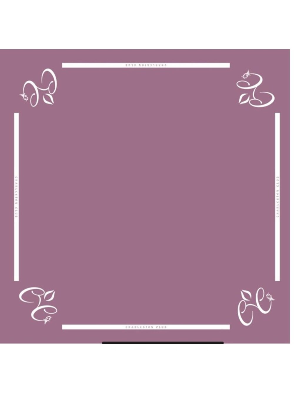 Mah Jongg Mat Table Cover - Pink